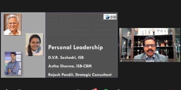 Prof. Sheshadri personal leadership